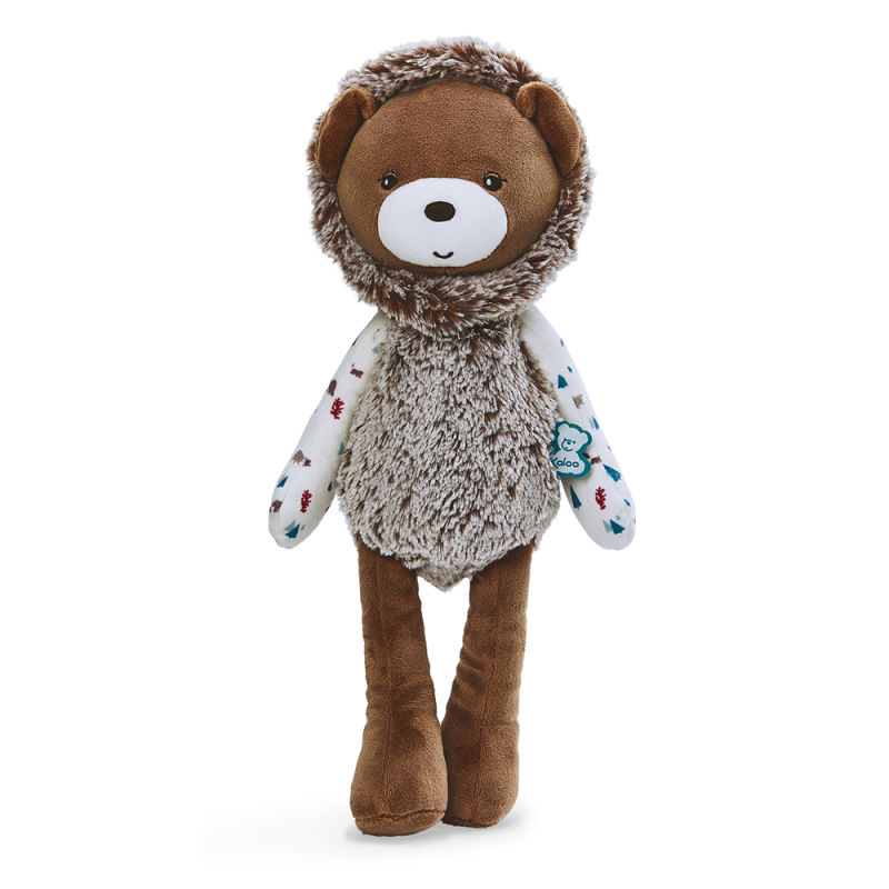  filoo gaston lours peluche 35 cm marron blanc 